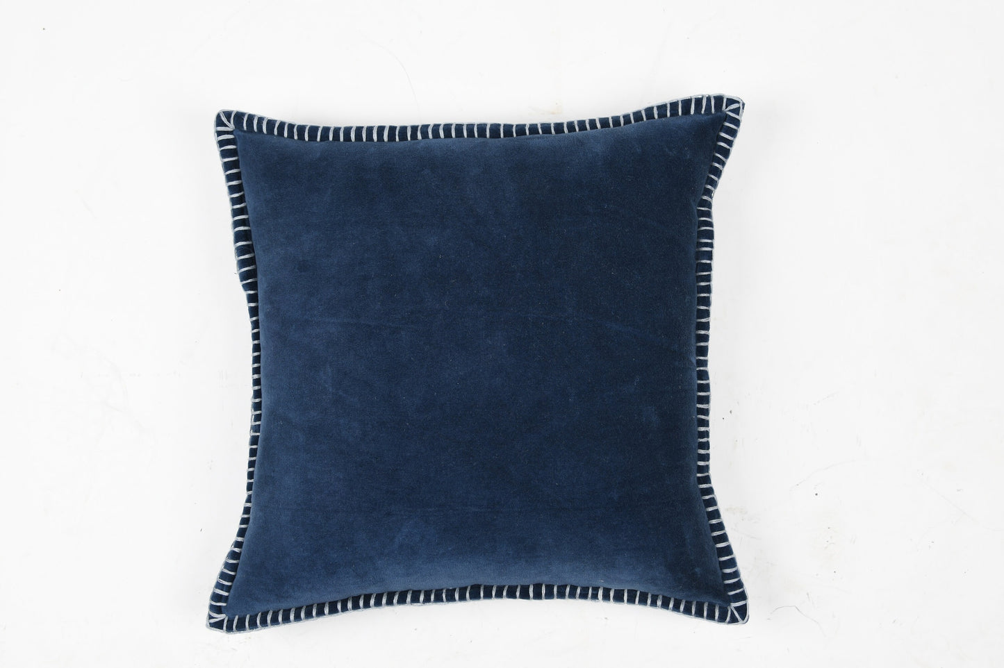 Velvet Embroidered Border Cushion Cover