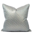 The Silver Lattice Cushion – Luxury Sage & Metallic Gold Geometric Pillow