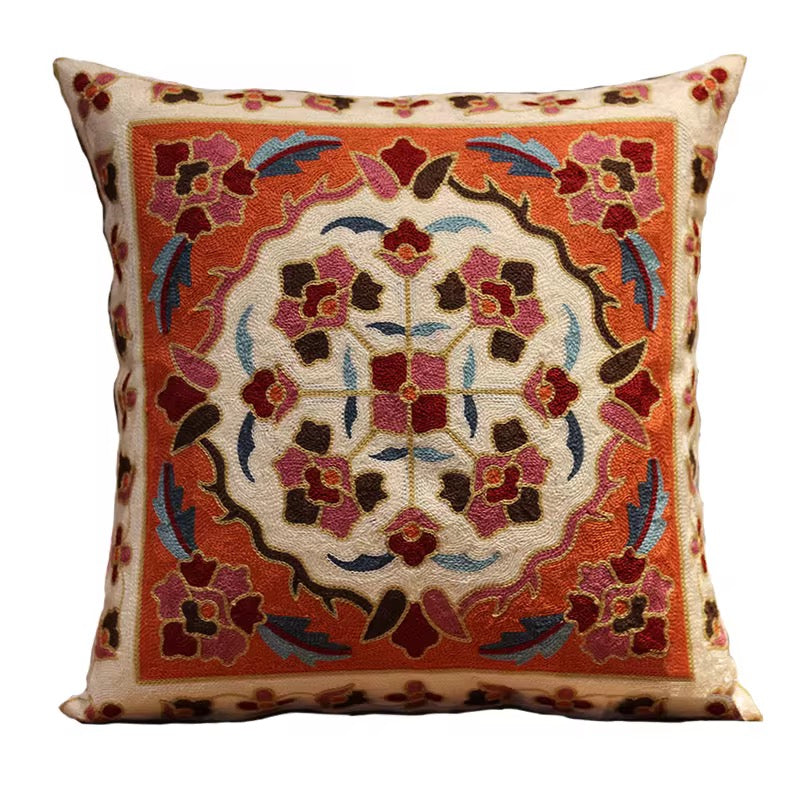 Orange embroidered