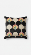 The Retro Rainbow Ikat Silk Velvet cushion covers.