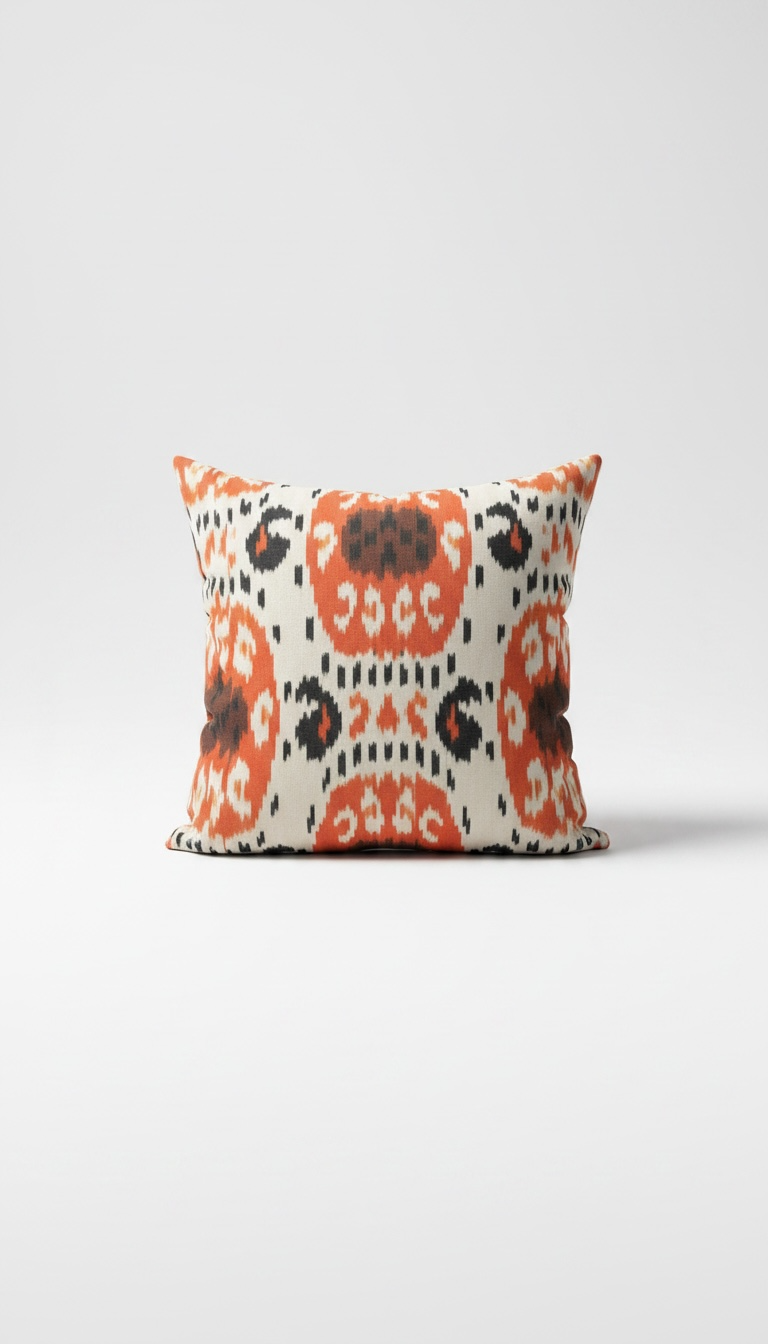 Silk Velvet Ikat Cushion covers