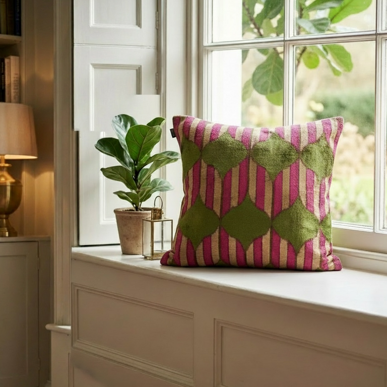 Silk Velvet Ikat Cushion covers