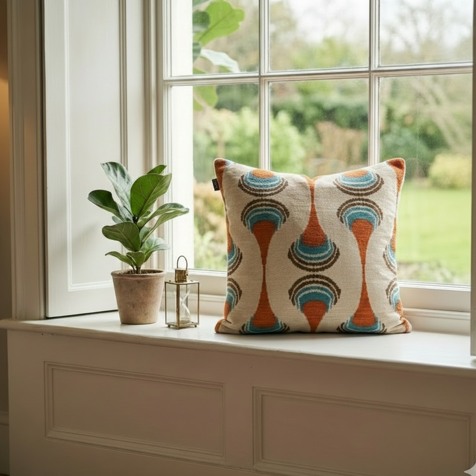 Silk Velvet Ikat Cushion covers
