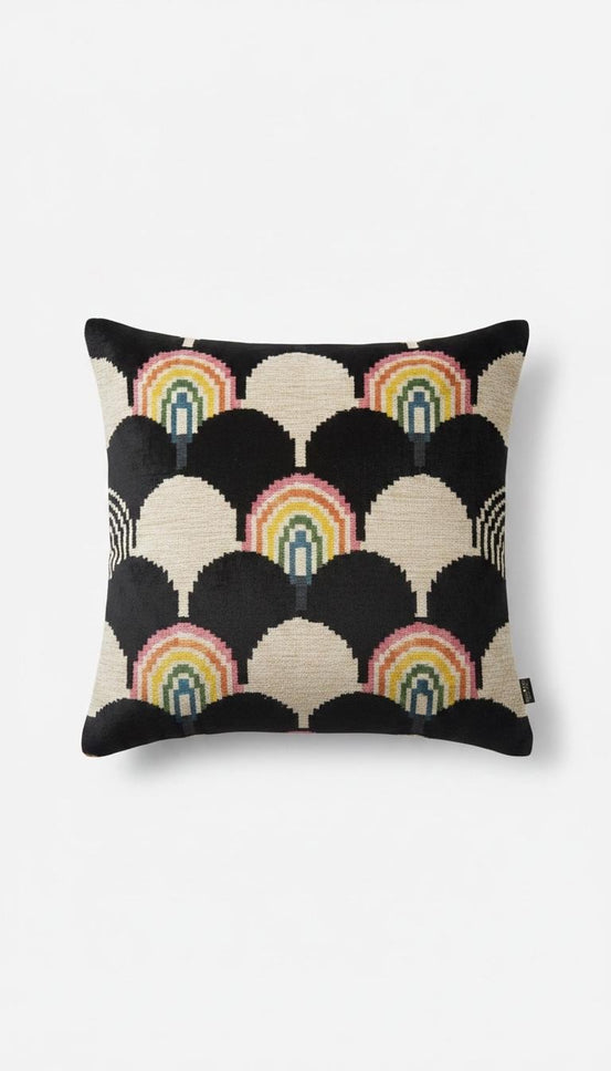 Luxury Ikat Silk Velvet Cushion covers only , Handwoven Silk , Linen back ,Limited Edition Home decor